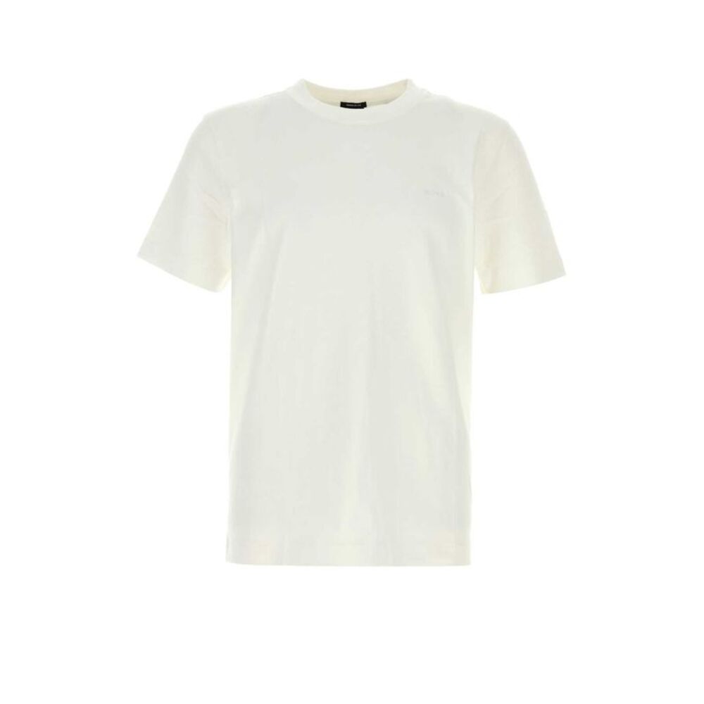 Boss Men White Cotton T-Shirt